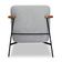 Kit 2 Poltronas Decorativa Eros Linho Bouclê Com Base De Ferro Preto SSX Multicoisas Cinza Claro