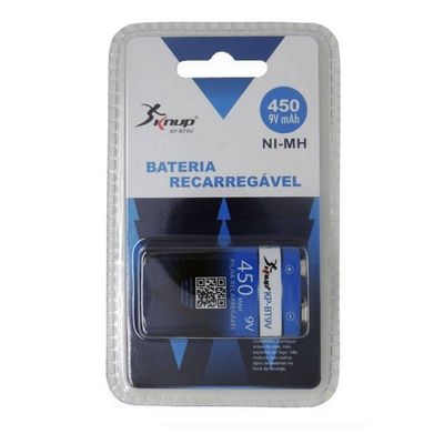 Bateria 9v Recarregável 450 Mah NI-Mh Blister KP-BT9V