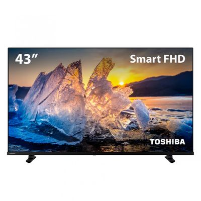 TV LED 43 Full HD Toshiba 43TB021M com Conversor Digital Integrado Wi-Fi HDMI USB Preto