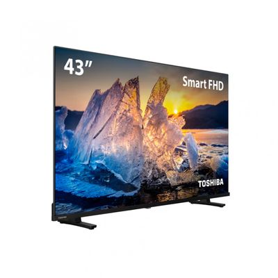 TV LED 43 Full HD Toshiba 43TB021M com Conversor Digital Integrado Wi-Fi HDMI USB Preto