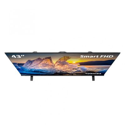TV LED 43 Full HD Toshiba 43TB021M com Conversor Digital Integrado Wi-Fi HDMI USB Preto