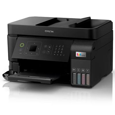 Impressora, Copiadora, Scanner Multifuncional Tanque de Tinta Epson EcoTank L5590 Wireless Preto / Bivolt