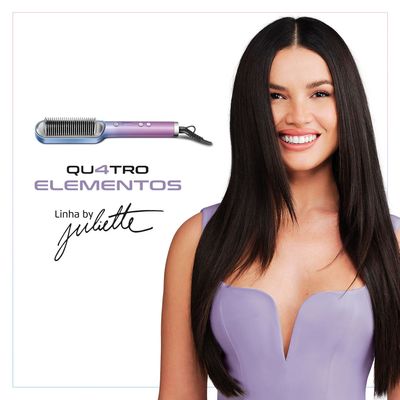 Escova Alisadora By Juliette Mondial Azul e Rosa EA-JU-03 BIV