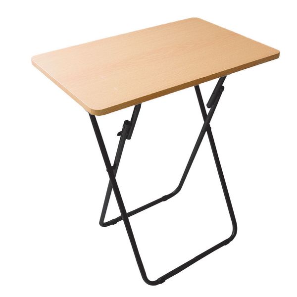 Mesa Dobrável Le Wood em MDF/Metal Marrom 66x48cm