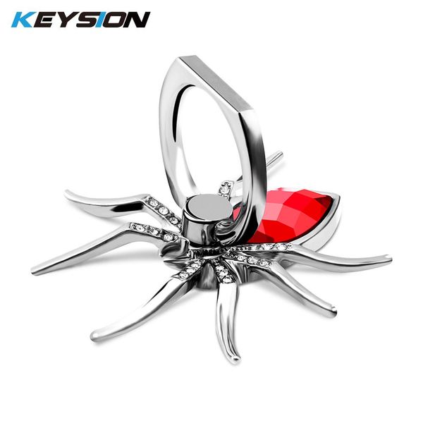 Suporte de mesa de metal com design de aranha universal azul