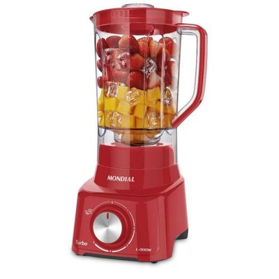 Liquidificador Mondial Turbo Full Red L-900w Vermelho 220v 220V