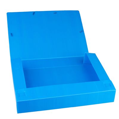 Pasta Escolar Dello com Elástico 5.5cm Azul
