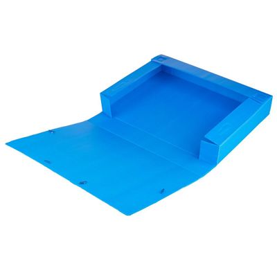 Pasta Escolar Dello com Elástico 5.5cm Azul