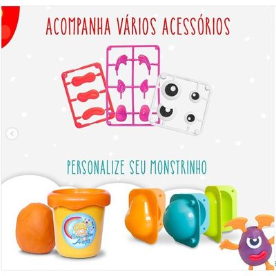 Boneca Pin Pin Monster Menina C/ Massinha e Acessórios  Anjo