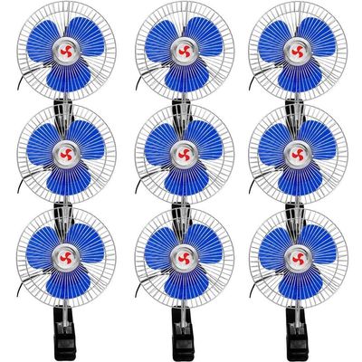 Kit 9 Mini Ventilador Veicular Carro Caminhão ônibus De 15cm