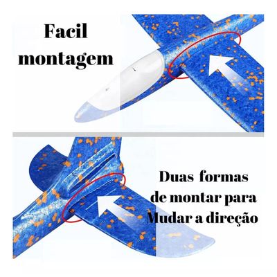 Lançador Planador de Isopor com Led ZP01203 - Zoop Toys Vermelho