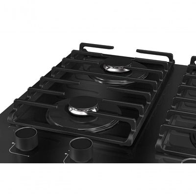 Fogão Cooktop 4 Bocas MCG4bm Grade Dupla Mesa De Vidro Mueller Preto Bivolt