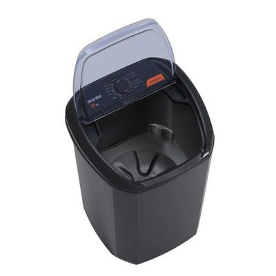 Lavadora De Roupas Semiautomática Premium 20 Kg Preta Wanke 127V