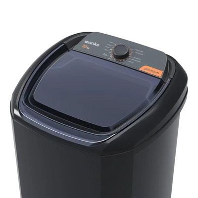 Lavadora De Roupas Semiautomática Premium 20 Kg Preta Wanke 127V