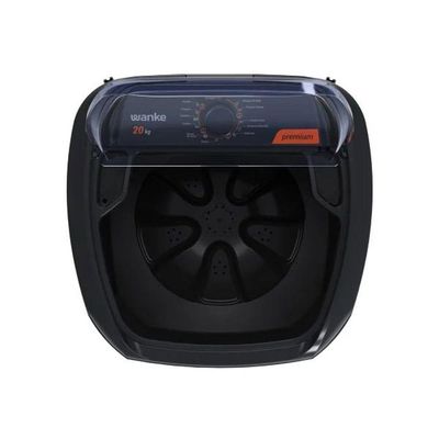 Lavadora De Roupas Semiautomática Premium 20 Kg Preta Wanke 127V
