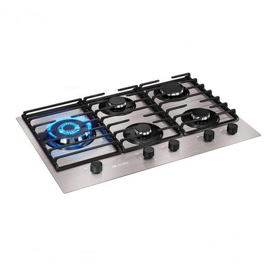 Fogão Cooktop 5 Bocas Ultra Chama MCG5BL Grade Dupla Mesa De Alumínio Mueller Bivolt