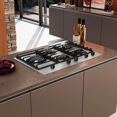 Fogão Cooktop 5 Bocas Ultra Chama MCG5BL Grade Dupla Mesa De Alumínio Mueller Bivolt
