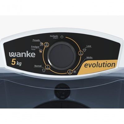 Lavadora De Roupas Semiautomática Evolution 5 Kg Branca Wanke 220V