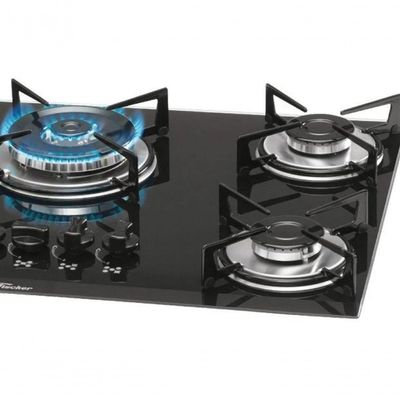 Fogão Cooktop Fischer 5 Bocas Tripla Chama Preto 1743-5733 Bivolt