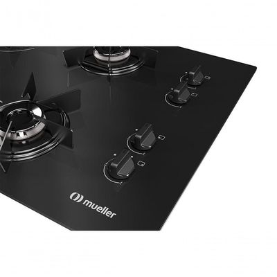 Cooktop Mueller 4 Bocas Com Queimador Ultra Chama MCG4BB Bivolt