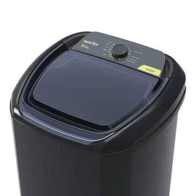 Lavadora De Roupas Semiautomática Super 8,5 Kg Preta Wanke 220V