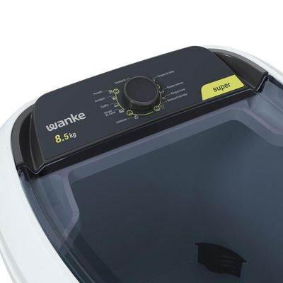 Lavadora De Roupas Semiautomática Super 8,5 Kg Branca Wanke 127V
