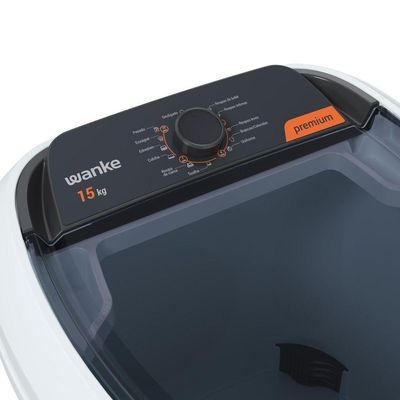 Lavadora De Roupas Semiautomática Premium 15 Kg Branca Wanke 127V