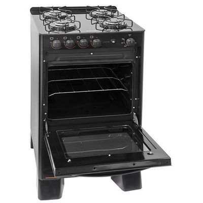 Fogão 4 Bocas Suggar Cook Glass Mesa de Vidro Preto Bivolt FGVCG410PT
