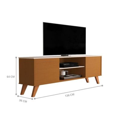 Rack Tvs 60 Polegadas San Bernardino Cedro Off White