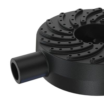 Queimador Alta Pressão Chuveiro Fogão Industrial Ferro 14cm