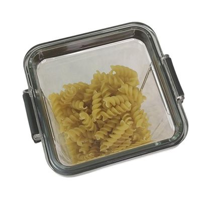 Pote Hermetico Conserva 1300ml Tampa Veda Acrilico Transparente Armazena Mantimento Alimento Temper
