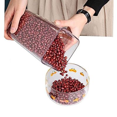 Pote Hermetico Conserva 1300ml Tampa Veda Acrilico Transparente Armazena Mantimento Alimento Temper