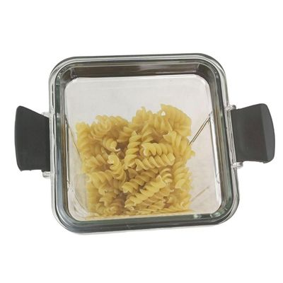Pote Hermetico Conserva 1300ml Tampa Veda Acrilico Transparente Armazena Mantimento Alimento Temper