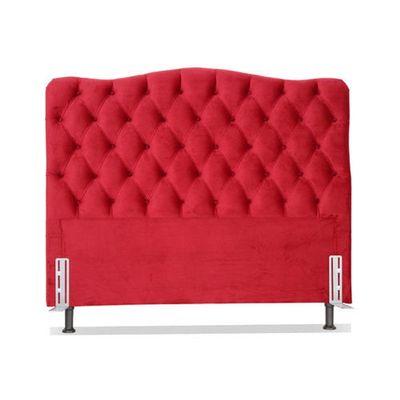 Cabeceira King 193 - Bello Box - Dunas Veludo Vermelho