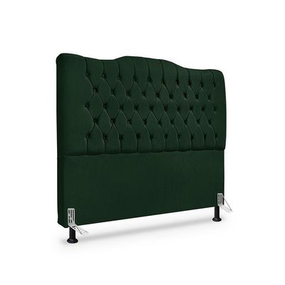 Cabeceira King Estofada Dunas - Veludo Verde
