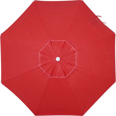 Guarda-Sol 2,00m em Bagum e Alumínio Vermelho Bel 2,00m