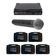Kit 5 Microfones sem Fio TK U120 UHF Onyx