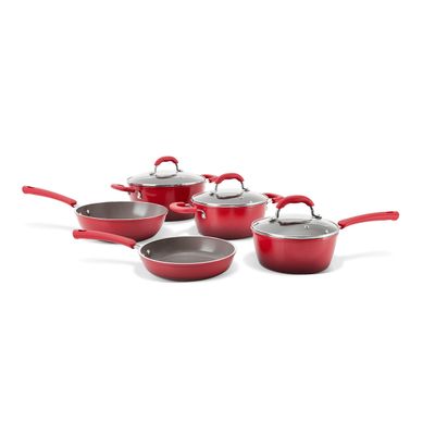 Conjunto De Panelas 5pçs Ceramic Life Select Vermelho Brinox