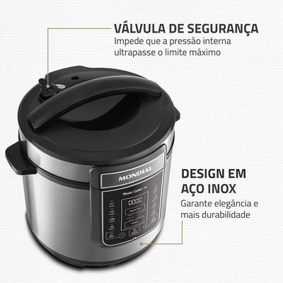 Panela de Pressão Elétrica Digital 6L Mondial 127V