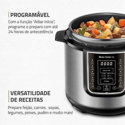 Panela de Pressão Elétrica Digital 6L Mondial 127V