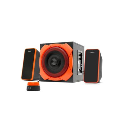 Caixa de Som Gamer Grande 2.1 Warrior Preto e Laranja - Multilaser