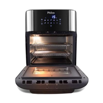 Fritadeira Elétrica Philco Air Fryer Oven 12l Pfr2200p Preta 220v
