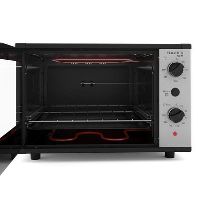 Forno Elétrico Bancada Top 40 Inox 40 Litros Fogatti Black 110v