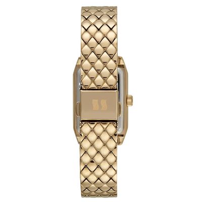 Relógio Seculus Feminino Ref: 23711lpsvdb1 Retangular Dourado
