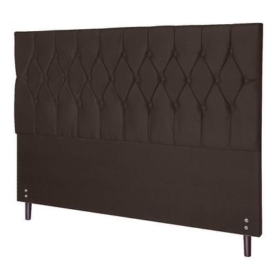 Cabeceira Ram 1500 Marrom Estofada Para Cama Box Casal Queen Size 164cm Quarto Luxo