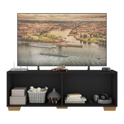 Rack Tv Até 50 Polegadas Com Espelhos Mp1083 Preto natural