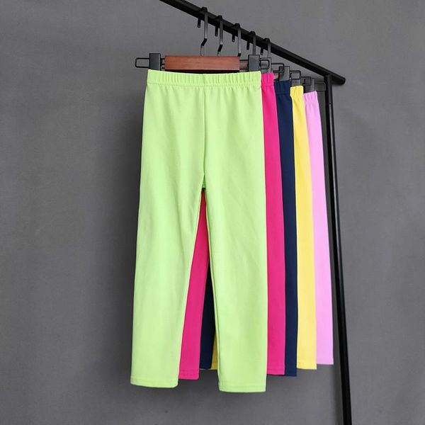 Leggings Coloridas para Meninas - Primavera e Outono 120 / branco
