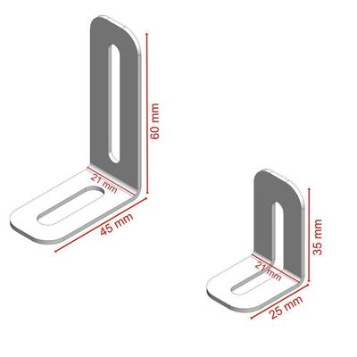 Suportes Home Theater Caixa Som Ajustável 1 Par Preto