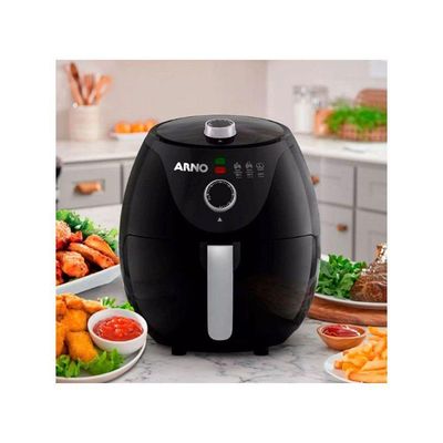 Fritadeira Sem óleo Air Fryer Easy Fry 3,2L Arno Preto 110v