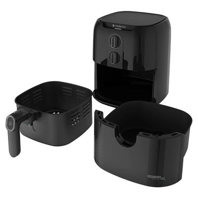 Kit Trio Black Cadence - Cafeteira - Fritadeira 4L - Mixer Inox 220V